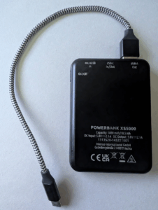 Eine 5000mAh (18,5Wh) Powerbank